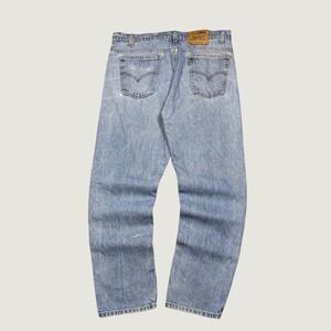 Vintage Levi's 505 Orange Tab Jeans Mens 38x30 Light Wash Straight Leg 90s